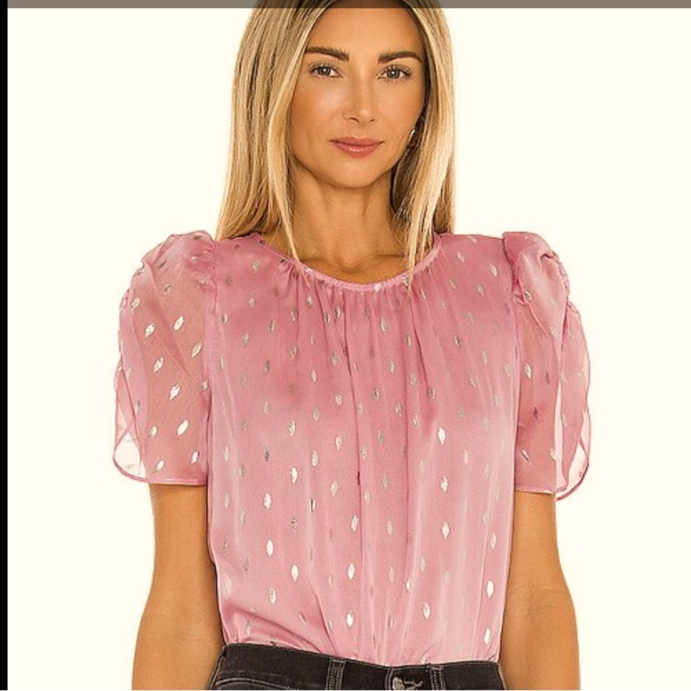 1 State women’s foil blouse NWT, small